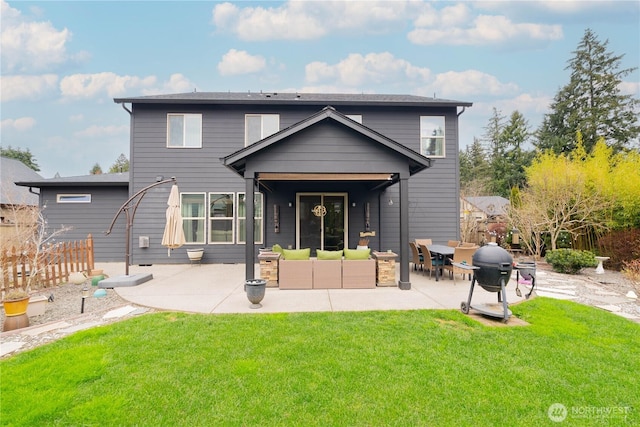 16103 NE 102nd Way, Vancouver, WA 98682 - rear view of house with a patio area and an outdoor living space