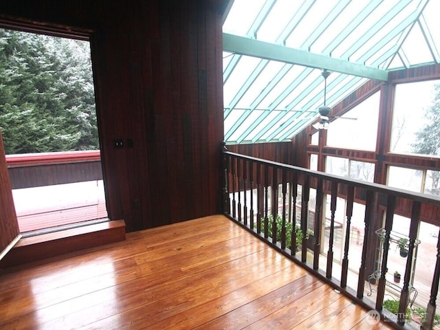 interior space featuring wood-type flooring