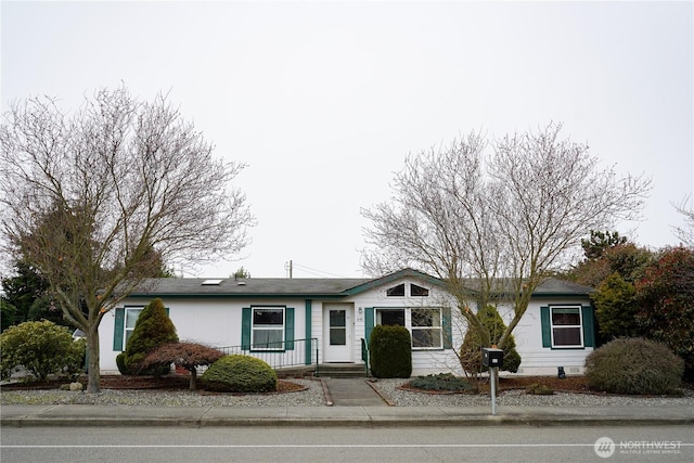 view of ranch-style home