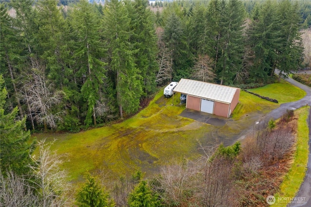 aerial view with a view of trees