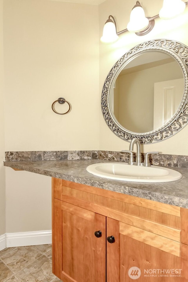 bathroom with vanity