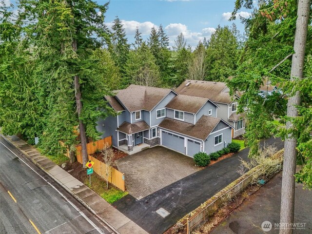 birds eye view of property