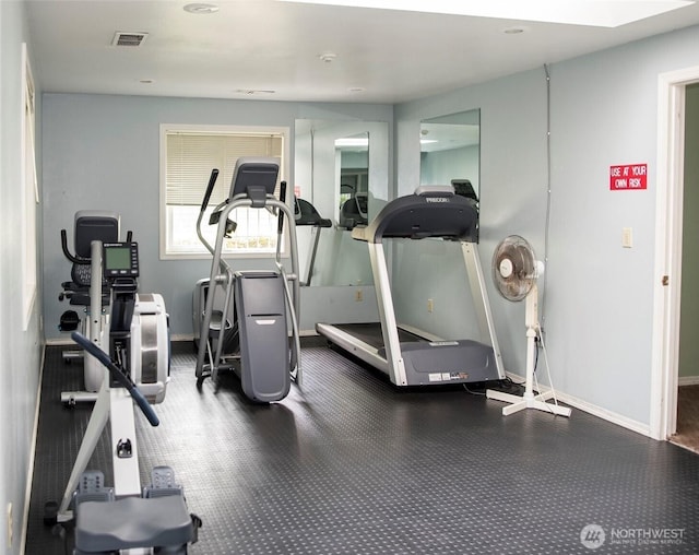 975 Aberdeen Ave NE Unit F407, Renton, WA 98056 - workout area with visible vents and baseboards