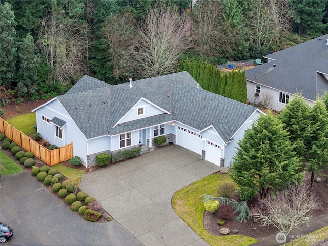 birds eye view of property