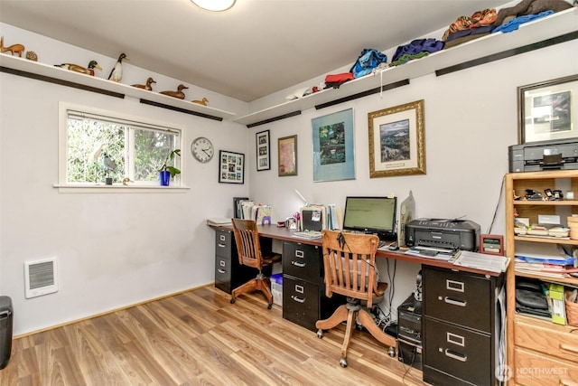 2029 S 7th St, Tacoma, WA 98405 - office space with wood finished floors and visible vents