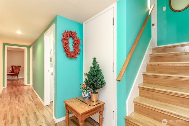 2029 S 7th St, Tacoma, WA 98405 - staircase with wood finished floors and baseboards