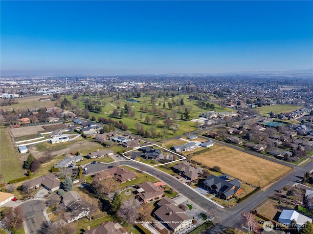 birds eye view of property featuring a residential view