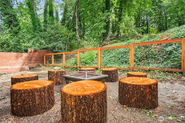 view of patio / terrace with fence