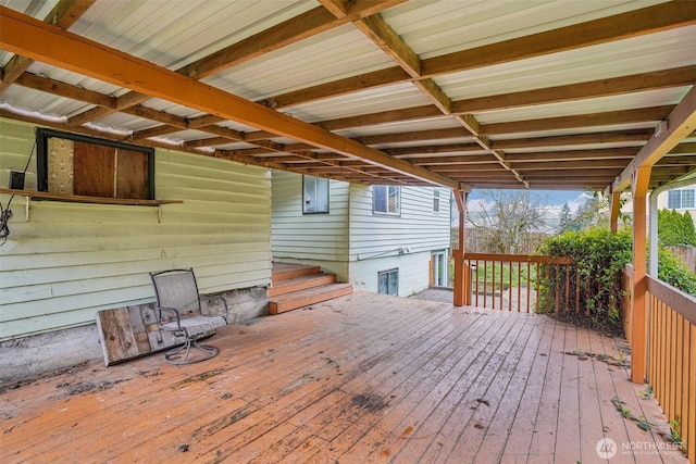 view of wooden terrace