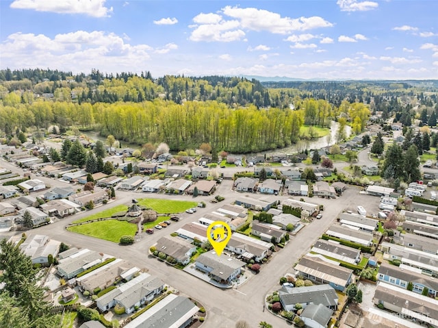 1402 22nd St NE Unit 402, Auburn, WA 98002 - drone / aerial view featuring a residential view