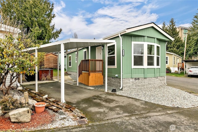 view of manufactured / mobile home