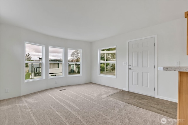 view of carpeted empty room