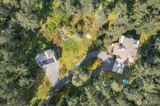 aerial view of property's location