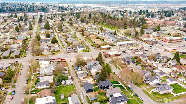 bird's eye view with a residential view