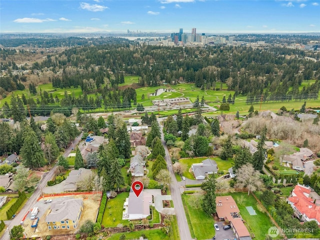 birds eye view of property