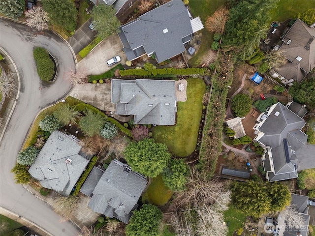 aerial view featuring a residential view