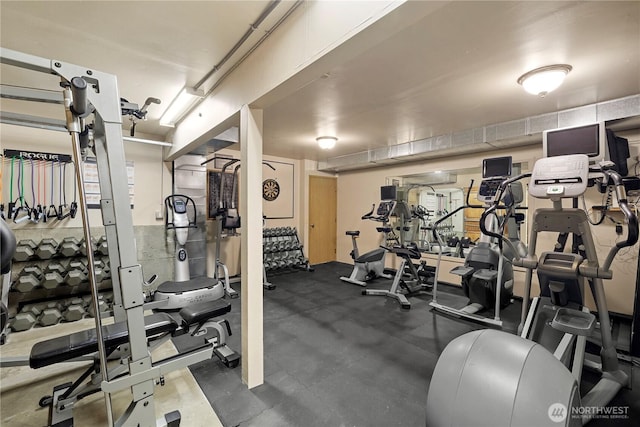 view of exercise room