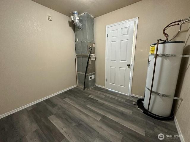 utilities with water heater and heating unit