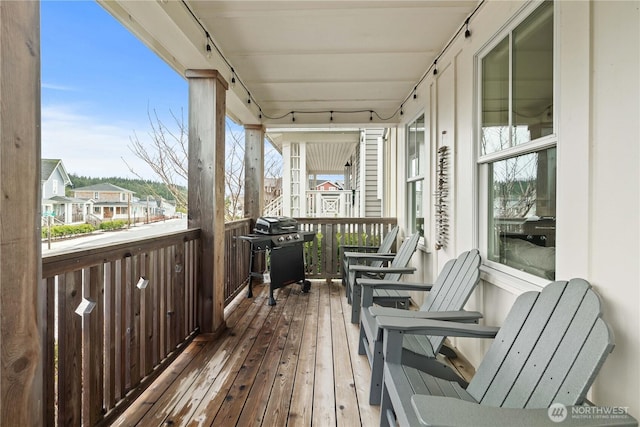 balcony featuring grilling area