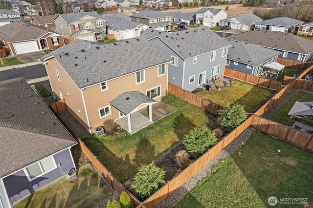 drone / aerial view featuring a residential view