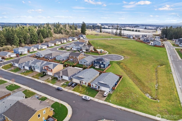 drone / aerial view featuring a residential view