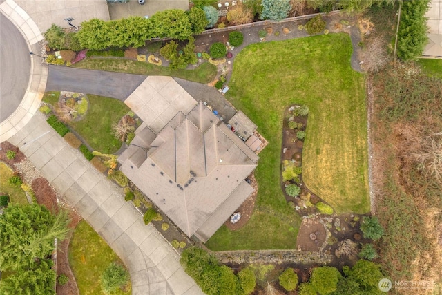 birds eye view of property