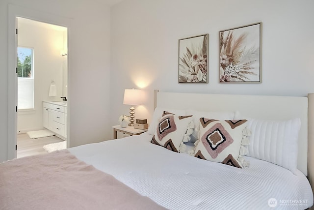 bedroom with ensuite bathroom