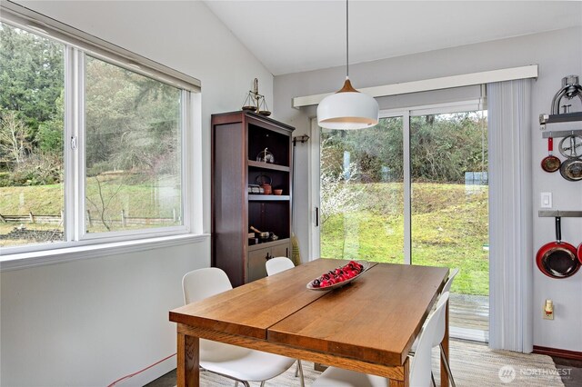 view of dining area