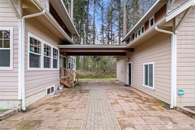 view of patio with entry steps