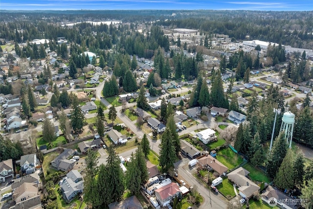 birds eye view of property featuring a residential view