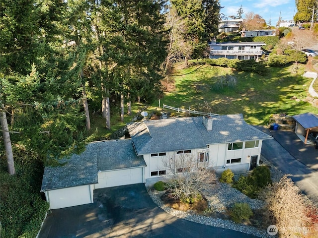 birds eye view of property