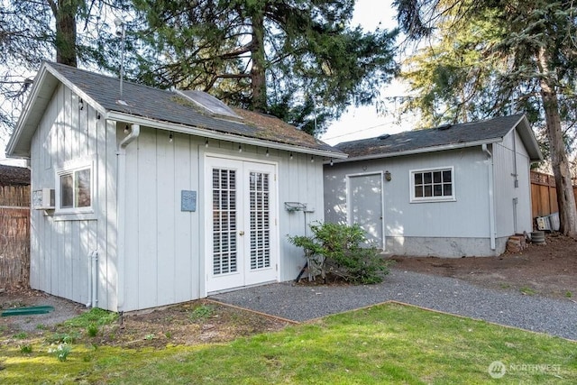 1120 Home Ave, Walla Walla, WA 99362 - rear view of property featuring an outbuilding and french doors