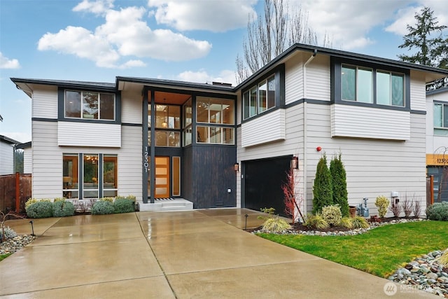 view of front of property with an attached garage