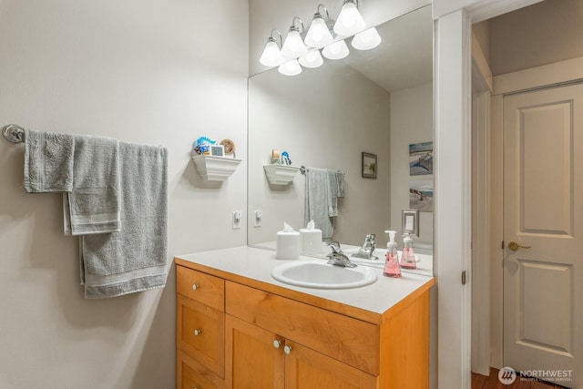 bathroom featuring vanity