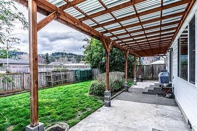 view of patio / terrace featuring a fenced backyard