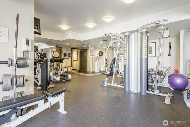 view of exercise room