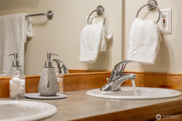 interior details featuring a sink