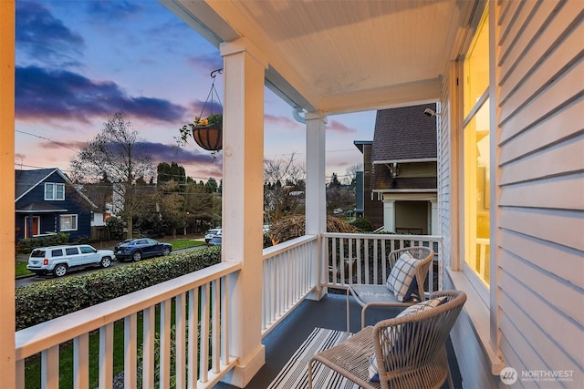 view of balcony