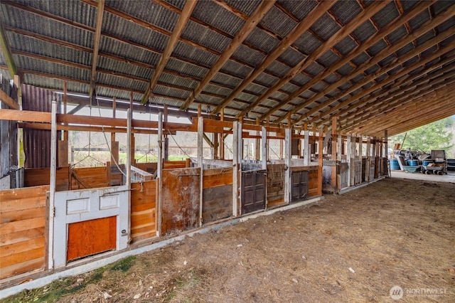 view of horse barn