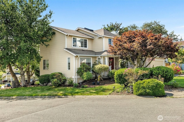 19013 112th Pl SE, Renton, WA 98055 - view of front of home featuring a front lawn and a shingled roof