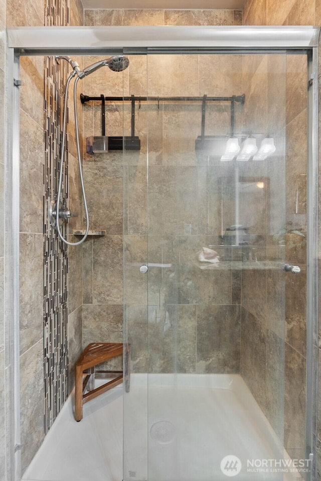 full bath with a stall shower