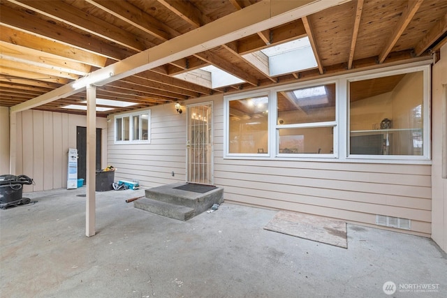 view of patio featuring visible vents