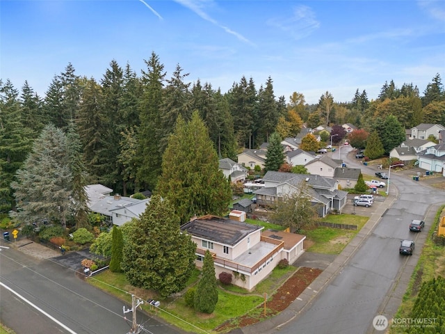 drone / aerial view featuring a residential view