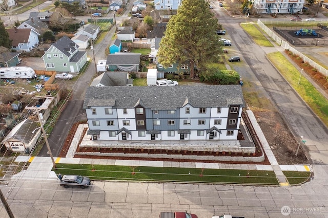 birds eye view of property featuring a residential view