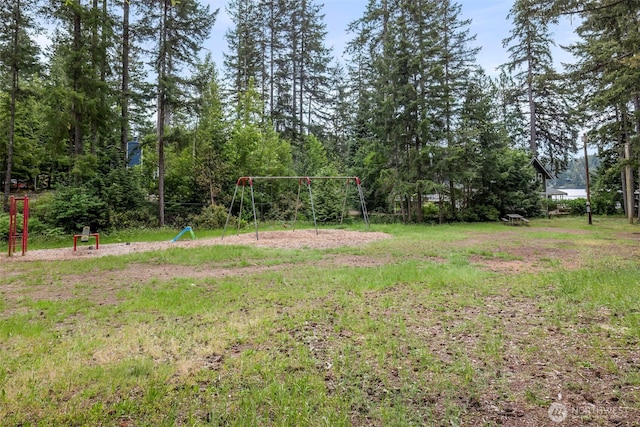 view of yard with playground community