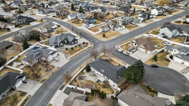 birds eye view of property featuring a residential view