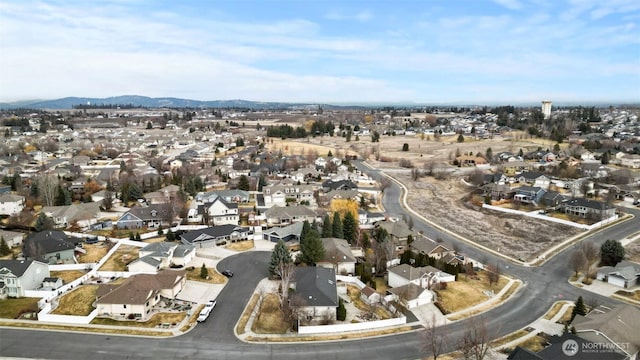 aerial view featuring a residential view