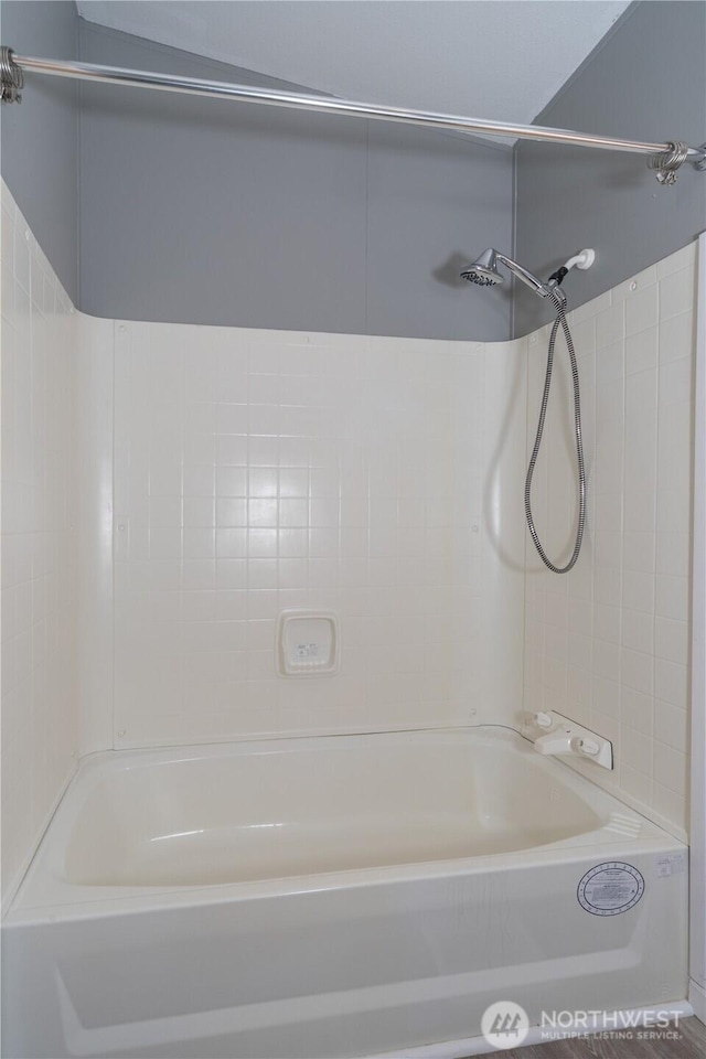 full bathroom with  shower combination