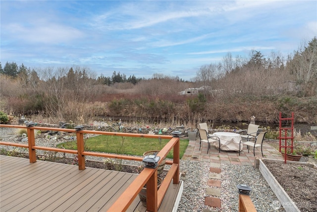 deck with a patio area