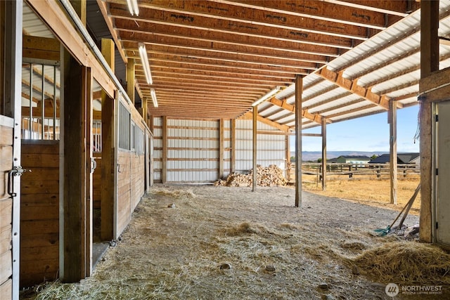 view of horse barn